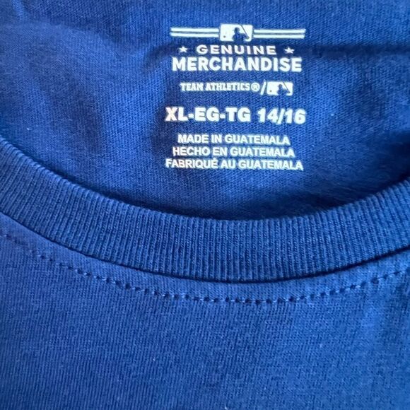 NWT! Girls Blue White Silver Glitter Los Angeles Dodgers MLB Baseball XL 14 / 16 - Picture 6 of 6